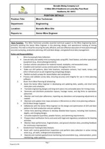 JD - Mine Technician BOR